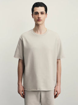 Футболка из плотного хлопка / Zarina фото 3