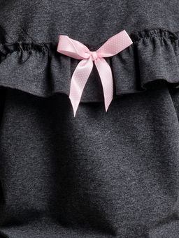 Лонгслив для девочки UD 6944 черный меланж - Mini maxi фото 5