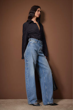 Mavi Aksesuar Detayl? Marangoz Yuksek Bel Baggy Jeans TWOAW26JE00305