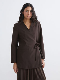 Kruvaze Yaka Kad?n Blazer Ceket