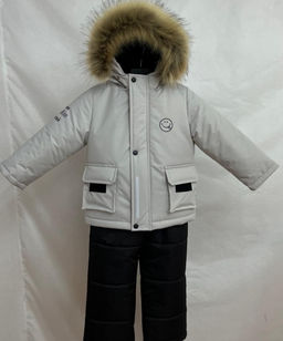 Комплект (куртка+п/комб.) ясель., 2 сл. GRAFELITE, флис подкл., опушка искусств, ткань: мембрана