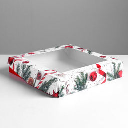 Цена за 5 шт. Коробка складная новогодняя «Поздравляю!», 20×20×4 см