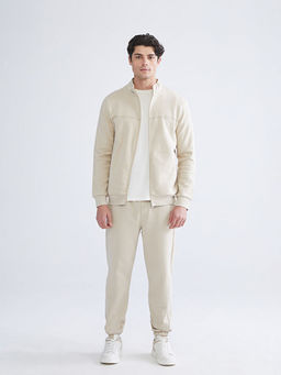 Dik Yaka Uzun Kollu Erkek Fermuarl? Sweatshirt