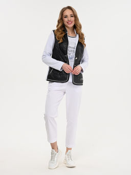 Легкие и комфортные летние брючки из хлопка с добавлением лайкры. - А+б коллекция фото 5