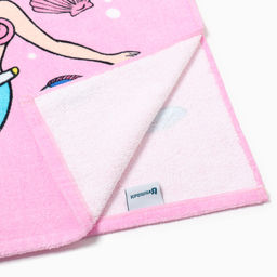 Полотенце - пончо детское LoveLife «Русалочка», махра, 60×120 см, хлопок 100%, розовое