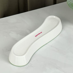 Блюдо фарфоровое для оливок/солений Доляна «Олива», 20×5×3,5 см, цвет белый