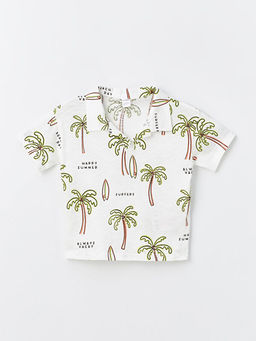 Resort Yaka Bask?l? Erkek Bebek Ti??rt
