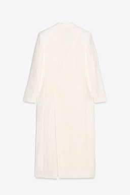 ZW COLLECTION LINEN FROCK COAT - Zara фото 9