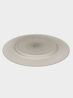 Тарелка подстановочная WY, d=33 см, стекло, золотистая