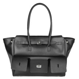 0037 black, Женская кожаная сумка, Barcelo Biagi