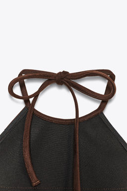 SPARKLY FAUX SUEDE EFFECT FRINGED TOP - Zara фото 20