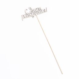 Цена за 10 шт. Топпер С Днем Рождения, 15 см - Simaland фото 4