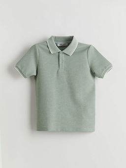 Polo Yaka Dokulu Erkek ?ocuk Ti??rt