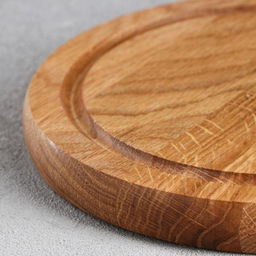 Тарелка-доска для подачи "Вселенная", d=20 см, массив ясеня