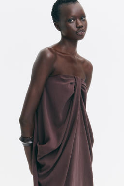 Vestido bandeau con nudo decorativo - H&m фото 6