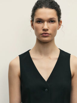 Костюмный жилет на пуговицах / Zarina  фото 6