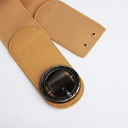 Ремень женский, XS-L, ширина 6 см, пряжка металл, цвет бежевый - Simaland фото 2