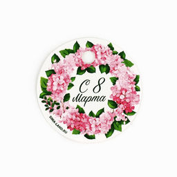 Цена за 5 шт. Мешочек подарочный из хлопка С 8 марта, 10 х 12 см +/- 1.5 см - Дарите счастье фото 6