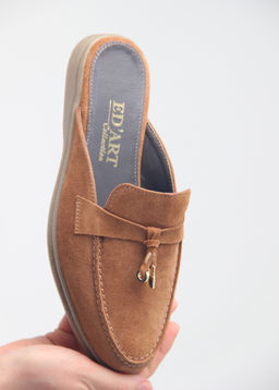 Мюли 1070.2614be. светло коричневая замша