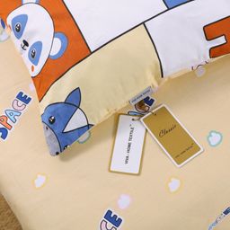 Комплект постельного белья на резинке Сатин Люкс KIDS 100% хлопок CDKR039 140*200*25/1.5 спальный/50-70 1 шт - Ситрейд фото 7