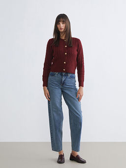 Barrel Fit Kad?n Jean Pantolon