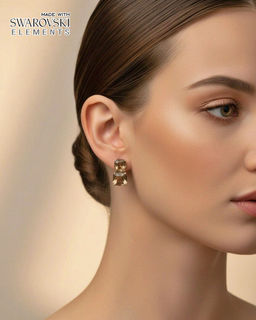 Серьги с кристаллами Swarovski