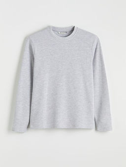 Bisiklet Yaka Uzun Kollu Erkek Ti??rt