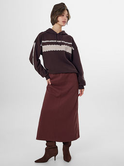 Юбка женская бордовая - Mark formelle фото 7