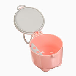 Контейнер для детского питания Мишка 1, 250 мл, розовый