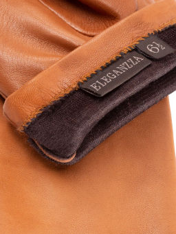 Перчатки женские ш/п TOUCH F-IS5500 cognac - Eleganzza фото 6