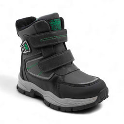 Ботинки мембранные на меху А6671-3 серые