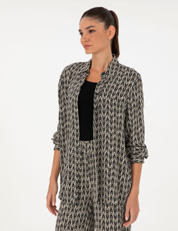 Siyah Comfort Fit Uzun Kollu G_mlek