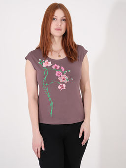 19-70 ВАН РИКА V-206.С1 Футболка - Almond фото 3