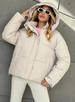 K13352 Куртка весенняя (утеплитель синтепон) СВ_БЕЖЕВЫЙ