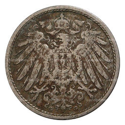Монета 10 пфеннигов 1905 года G Германия