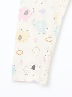 Bask?l? Erkek Bebek Pantolon