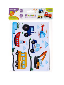 Игрушки - стикеры для купания в ванне «Машинки», EVA, набор 12 шт.