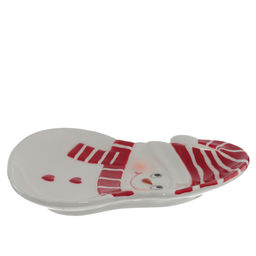 Тарелка "Снеговик", L13 W17,5 H2 см