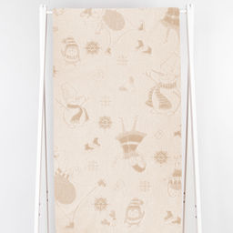 6с102.511ж2 Зимнее веселье (лен3) Полотенце махровое 67х150см