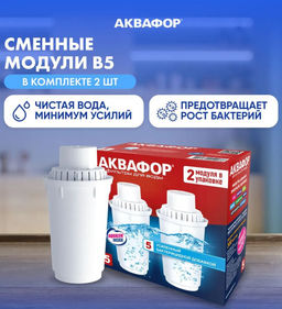 -15% Сменный модуль В5 бактерицидный (комплект из 2-х штук) Аквафор