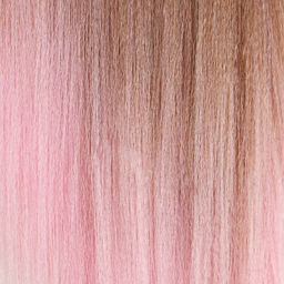SIM-BRAIDS Канекалон трёхцветный, гофрированный, 65 см, 90 гр, цвет русый/розовый/белый(#FR-37) - Queen fair фото 2