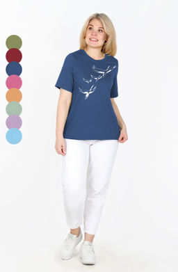 Футболка Лаура Ф-96Б (44-60) кулирка