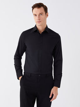 Slim Fit Uzun Kollu Poplin Erkek G?mlek