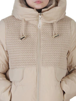 YR-6619 BEIGE Куртка зимняя женская (150 гр. холлофайбер)