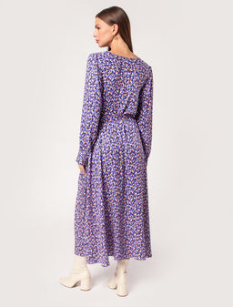 VILATTE / Платье из премиальной вискозы с застежкой на пуговицы сбоку до низа  фото 3