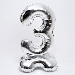 Воздушный шар фольгированный 50" «Цифра 3», на подставке