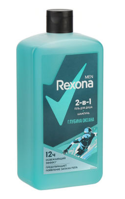 РЕКСОНА гель д/душа муж 750мл 2в1 Глубина океана