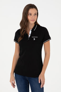 Женская черная футболка Неожиданная скидка в корзине