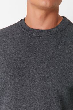 TRENDYOL MAN Siyah Regular/Normal Kesim Ici Polar/S?cak Tutan Sweatshirt TMNAW21SW1208 - Trendyolmilla фото 9