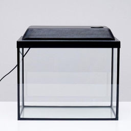 Аквариум Прямоугольный с крышкой, 35 литров, 42 х 25 х 33/38 см, чёрный - Пижон фото 2